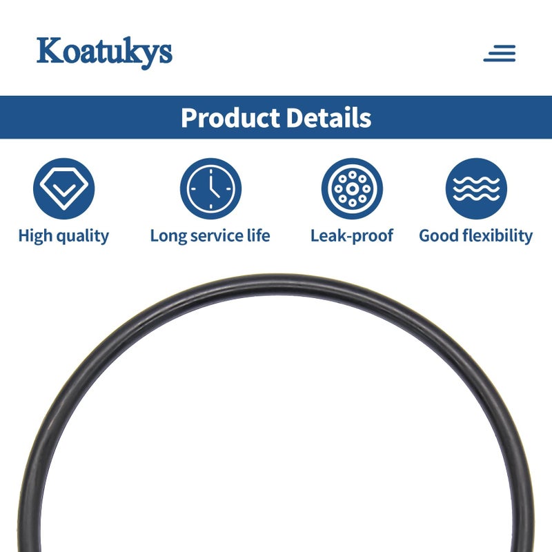 Koatukys 350013 350013Z Lid O-Ring Replacement for Pentair WhisperFlo IntelliFlo Challenger and Pinnacle Pump Trap Lid, Replaces for 0-318 (3/Pack) - Image 5